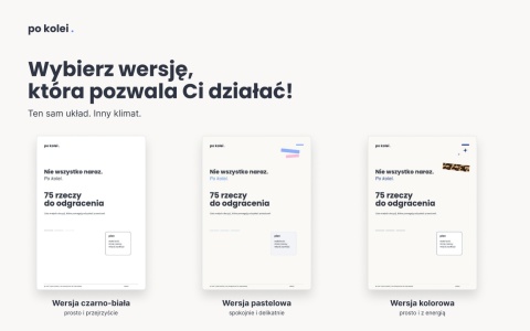 75 rzeczy do odgracenia - PDF A4 - kolorowa