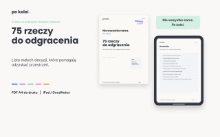 75 rzeczy do odgracenia - iPad / GoodNotes - kolorowa